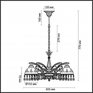 Подвесная люстра Lumion AVIFA 2989/5