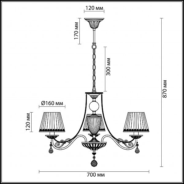 Подвесная люстра Lumion DOMINGA 3202/3