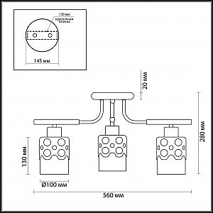 Потолочная люстра Lumion Colett 3271/3C