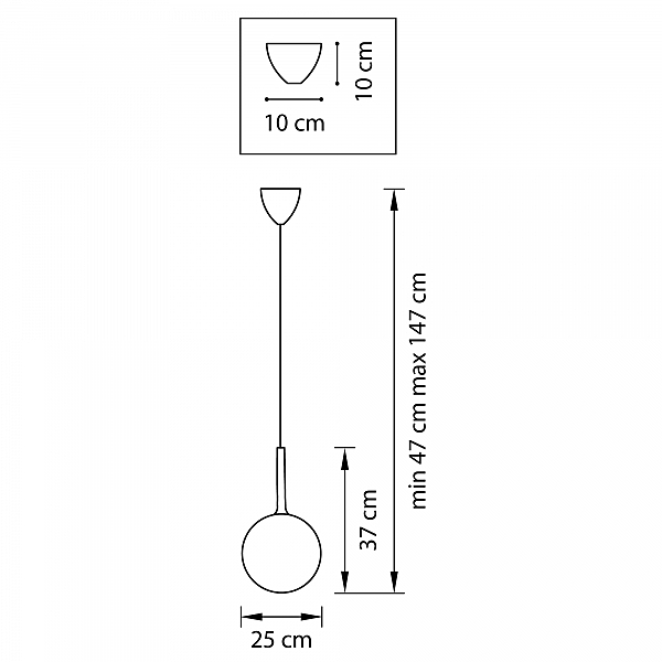 Светильник подвесной Lightstar Globo 813032