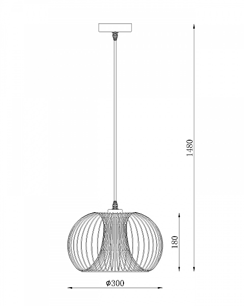 Светильник подвесной Lucide Vinti 02400/30/30