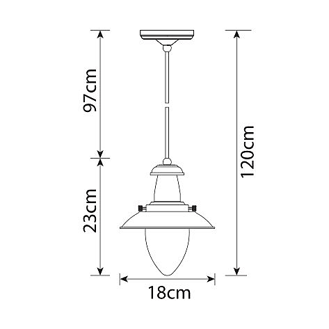 Светильник подвесной Arte Lamp FISHERMAN A5518SP-1WH