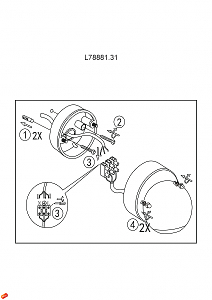 Светильник спот L'Arte Luce Spiona L78881.31