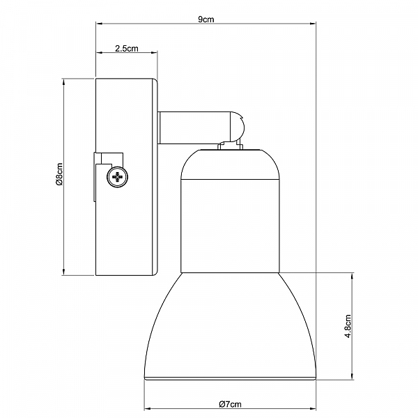 Светильник спот Arte Lamp FALENA A3115AP-1SS