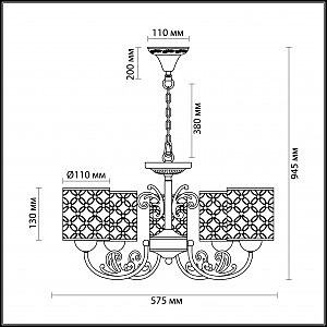 Подвесная люстра Odeon Light NADINE 3276/5