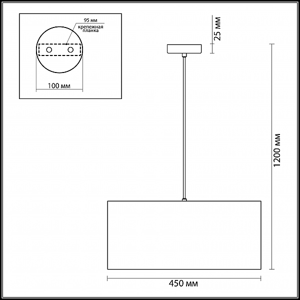 Светильник подвесной Odeon Light FEMINA 3280/3A