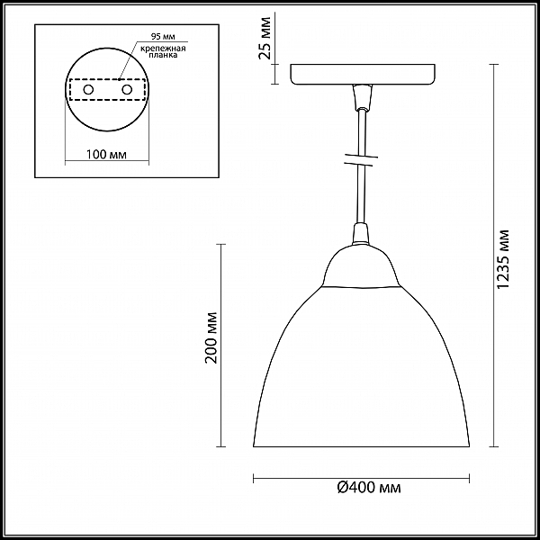 Светильник подвесной Odeon Light Veki 3298/1