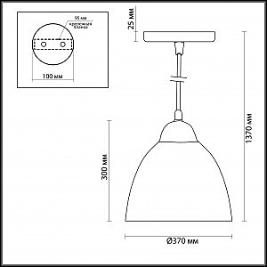 Светильник подвесной Odeon Light Veki 3302/1