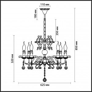 Подвесная люстра Odeon Light Lammert 3475/6