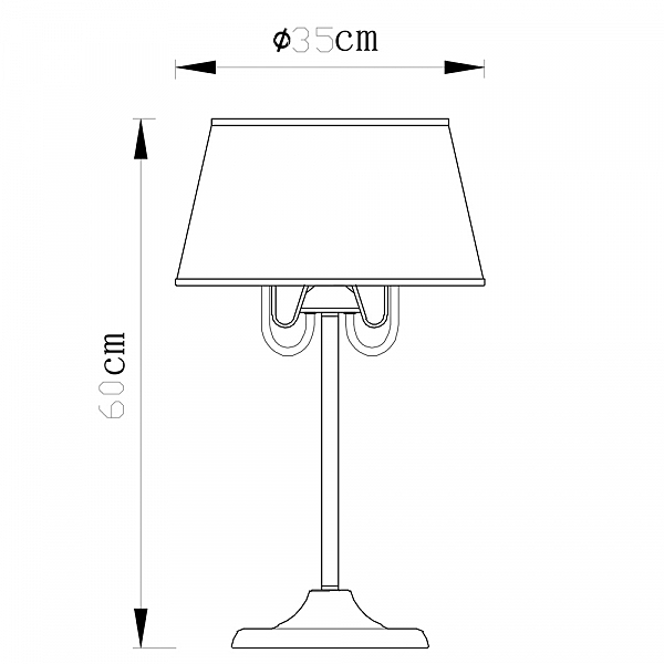 Настольная лампа Arte Lamp Dante A1150LT-3CC