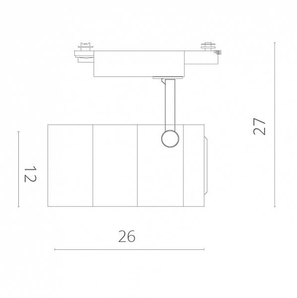 Трековые светильники Arte Lamp Cinto A2718PL-1BK