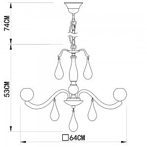 Подвесная люстра Arte Lamp Sigma A3229LM-6CC