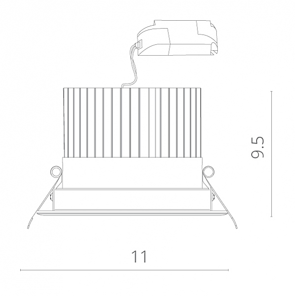 Встраиваемый светильник Arte Lamp Apertura A3310PL-1WH