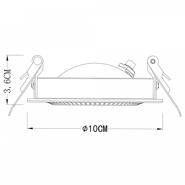 Встраиваемый светильник Arte Lamp Studio A3807PL-1WH