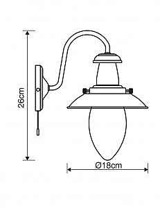 Настенное бра Arte Lamp Fisherman A5518AP-1BG