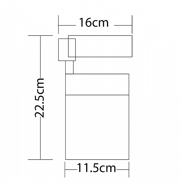 Трековый светильник Arte Lamp Attento A5750PL-1BK