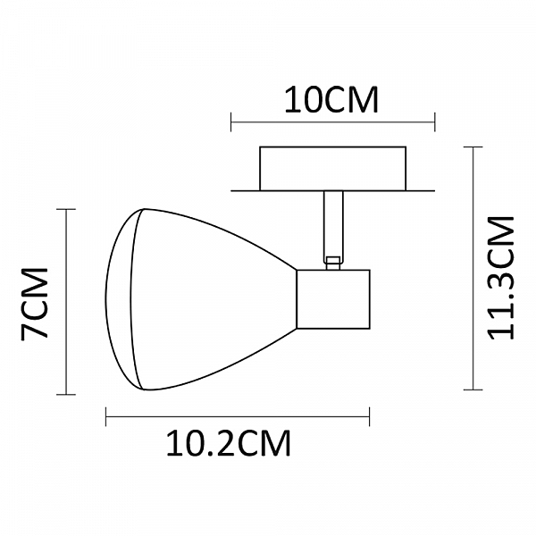 Светильник спот Arte Lamp Gioved A6008AP-1BK