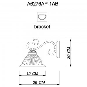 Настенное бра Arte Lamp Costanza A6276AP-1AB