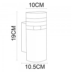 Уличный настенный светильник Arte Lamp Metro A8162AL-1BK