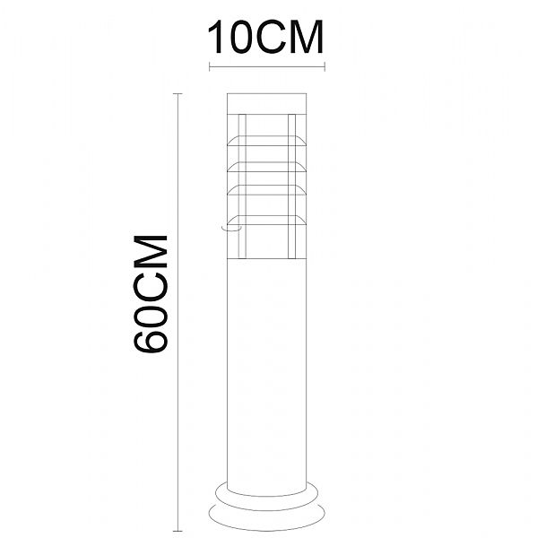 Уличный наземный светильник Arte Lamp Paletto A8364PA-1SS