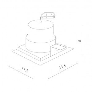 Карданный светильник Arte Lamp Privato A7007PL-1WH