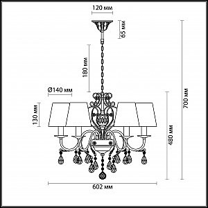 Подвесная люстра Lumion Veneziana 3509/5