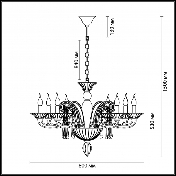 Подвесная люстра Odeon Light Rocca 3926/8