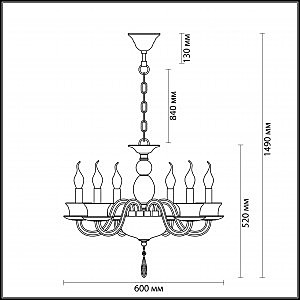 Подвесная люстра Odeon Light Tinta 3951/6