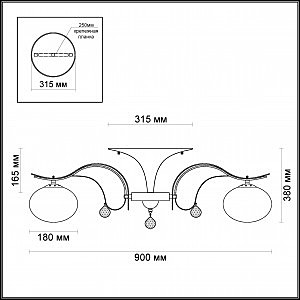 Потолочная люстра Odeon Light Adda 3954/8C