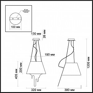 Светильник подвесной Odeon Light Maestro 3977/1