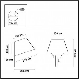 Настенное бра Odeon Light Maestro 3978/1W