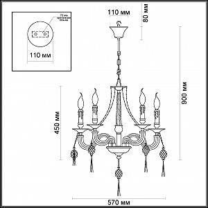 Подвесная люстра Odeon Light Vienna 3984/5