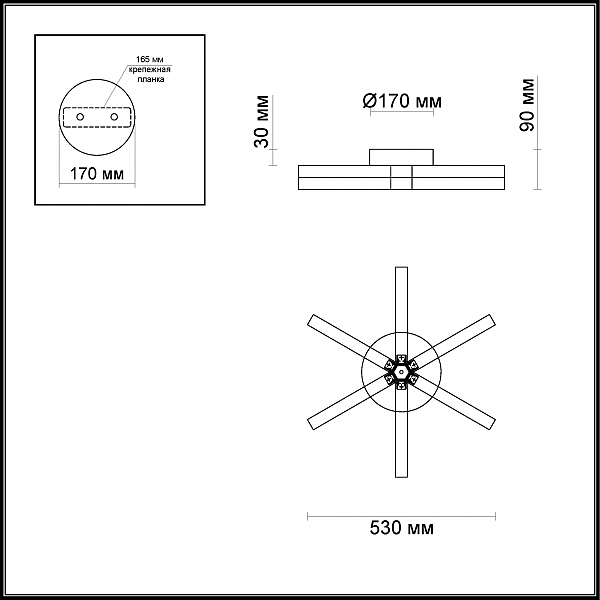 Потолочная светодиодная люстра Veira Odeon Light 4017/35CL