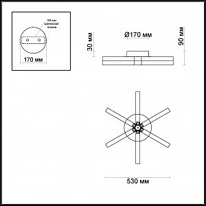 Потолочная светодиодная люстра Veira Odeon Light 4017/35CL