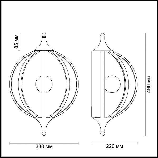 Настенное бра Odeon Light Nicco 4033/21WL