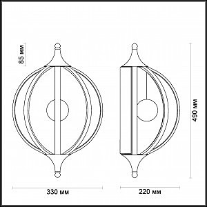 Настенное бра Odeon Light Nicco 4033/21WL