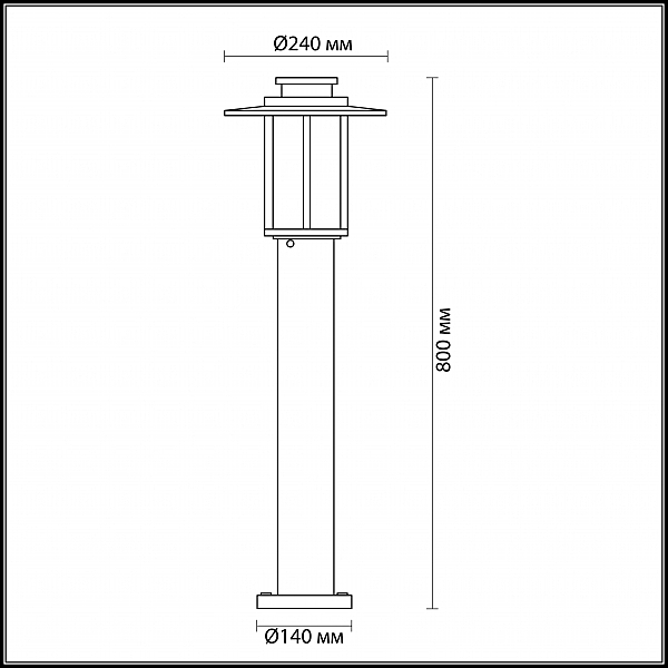 Уличный наземный светильник Odeon Light Mito 4047/1F