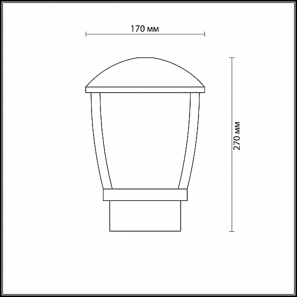 Уличный наземный светильник Odeon Light Tako 4051/1B