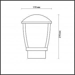 Уличный наземный светильник Odeon Light Tako 4051/1B