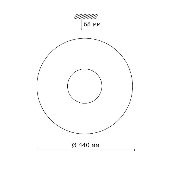 Настенно потолочный светильник Sonex Solo 2016/D