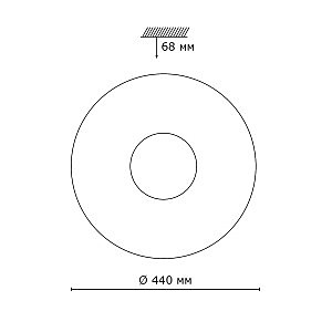 Настенно потолочный светильник Sonex Solo 2016/D