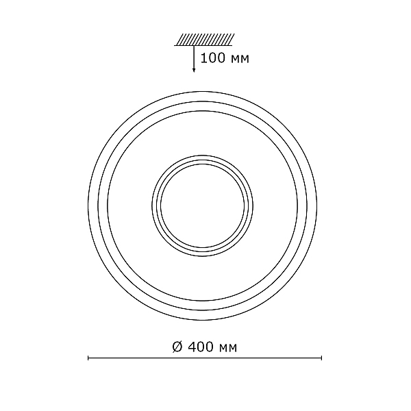 Настенно потолочный светильник Sonex Astra 2017/D