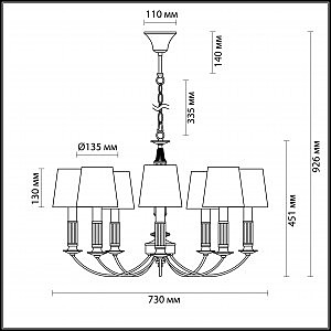 Подвесная люстра Lumion Argello 3615/8