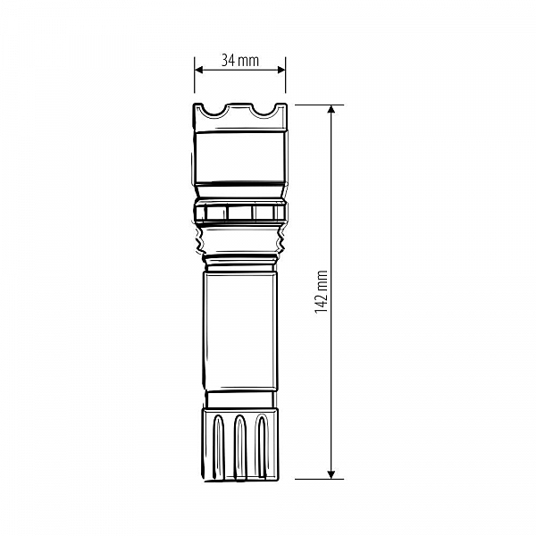 Фонарик Elektrostandard FLS04-15-5W 200m BK Черный (Focus Line)