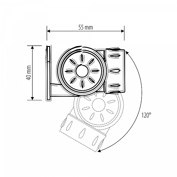 Elektrostandart FLS09-4,2-1W 50m SL Серебряный (Master)