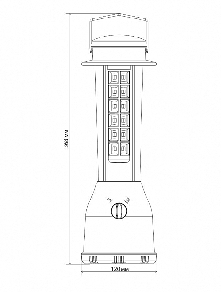 Фонарик Elektrostandard FLK14-37-6W 24led RD Красный (Pharos)