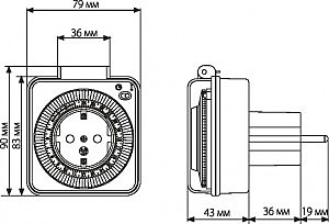 Розетка Elektrostandard TMH-M-2 TMH-M-2 16A x1 IP44 Белый