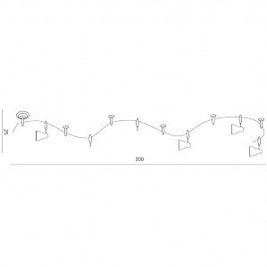 Трековая система Arte Lamp Rails A3058PL-6SI