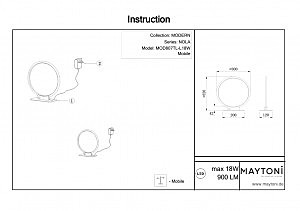 Настольная лампа Maytoni Nola MOD807TL-L18W