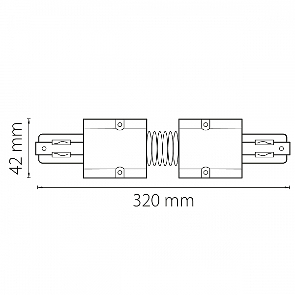 Соединитель регулируемый гибкий трехфазный Lightstar Barra 504156